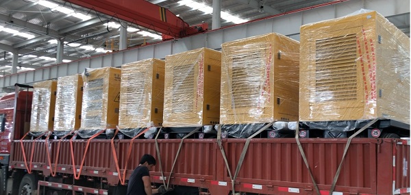 華全電力辦公樓備用靜音發(fā)電機(jī)組項(xiàng)目完工，發(fā)貨啦